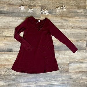Burgundy Dress